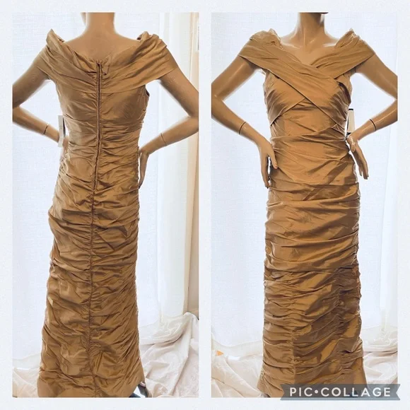 Adrianna Papell Rouched taffeta gown - Picture 9 of 13
